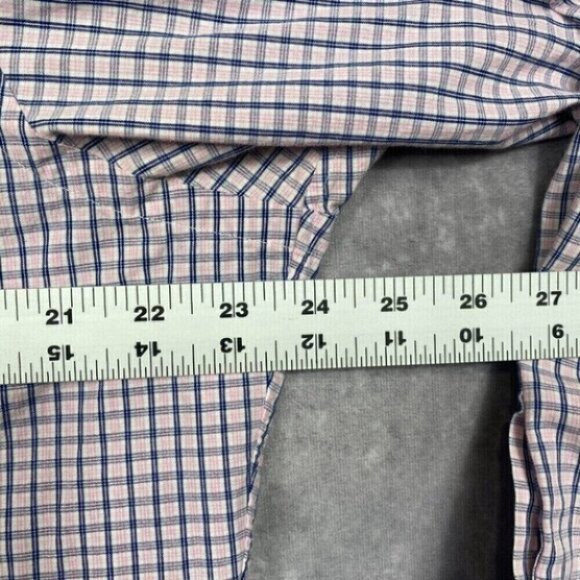 Polo Ralph Lauren Shirt Mens 15.5 34/35 Plaid Cotton Andrew Button-Up Collar - Picture 9 of 10